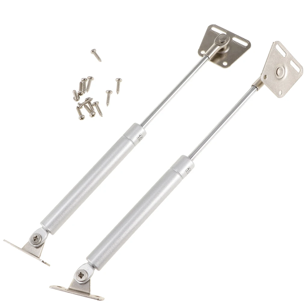 2-Pack 100N/25lb Cabinet Door Gas Strut Spring Lift Down Support Windows Heavy Lid Stay 237mm