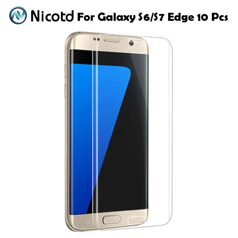 

10Pcs/Lot 3D Curved Surface for samsung S9 plus Full Screen Cover Explosion-proof Tempered Glass Film for Galaxy S6 edge S7 Edge