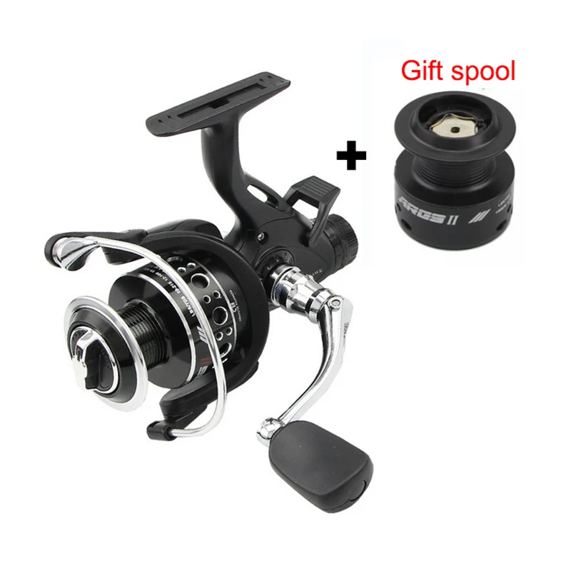 

2019 New Front Rear Double Brake Max Drag 8 KG 5.5:1 Strong Double Spool Dual High Speed Carp Feeder Spinning Fishing Reel wheel