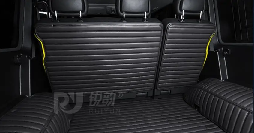 5 шт. автомобильный Стайлинг, коврик для багажника автомобиля, коврик для салона, коврик для салона, кожаный коврик, подходит для Mercedes Benz G350 disel