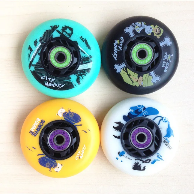 Prix pour Ville Singe Skate Roues Avec Roulement De Patinage Roues Un Ensemble 8 Roues + 16 QIL-9 Ou QIL-11 + 8 Espaces de Freinage À Rouleaux Slalom Roues Prix pour Ville Singe Skate Roues Avec Roulement De Patinage Roues Un Ensemble 8 Roues + 16 QIL-9 Ou QIL-11 + 8 Espaces de Freinage À Rouleaux Slalom Roues