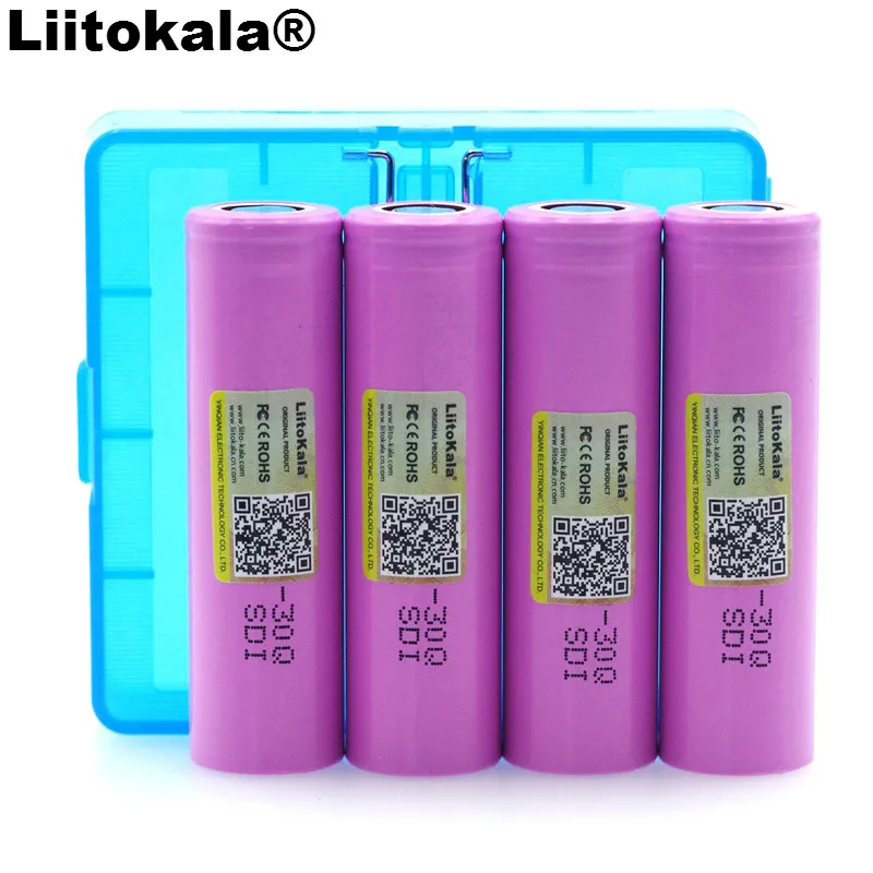 4 шт. Liitokala Оригинальный 3 7 в ICR18650 30Q аккумулятор 3000 мАч литиевая батарея inr18650