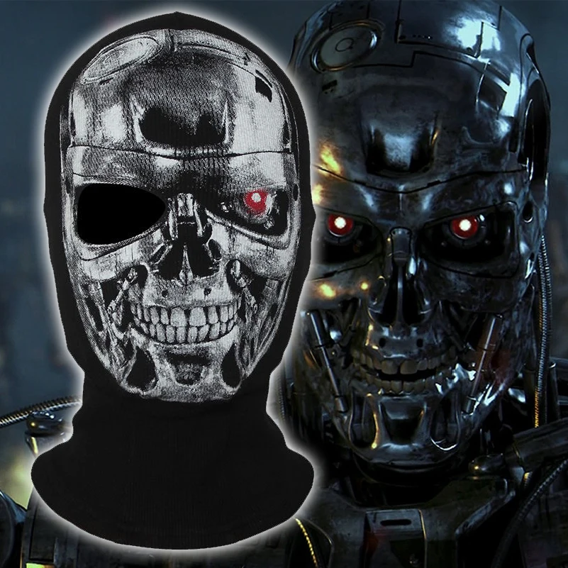 

The Terminator Mask Halloween Skull Ghost Cosplay Balaclava Costume Headgear Hood Tactical Paintball Airsoft Full Face Mask T800