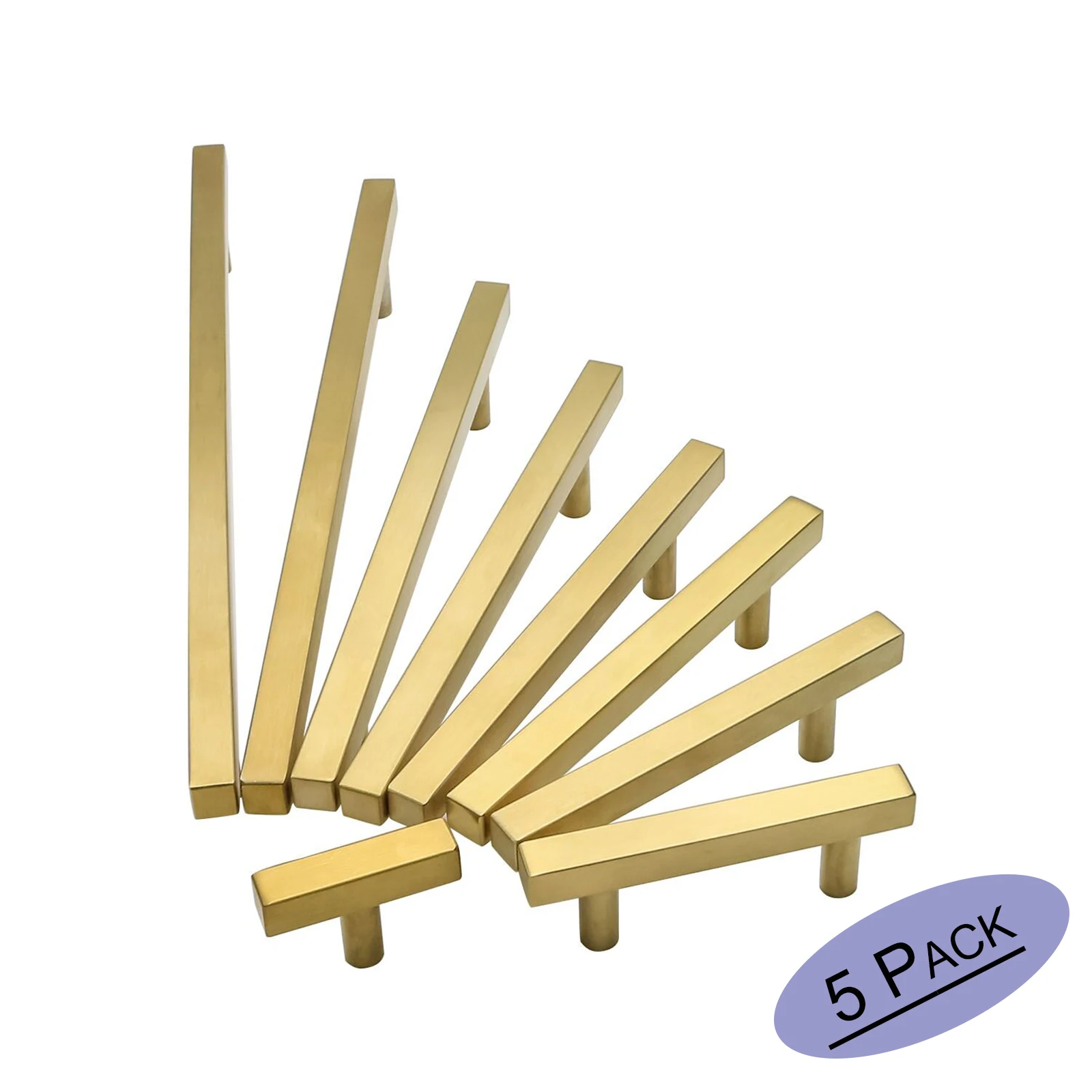 Goldenwarm Gold Handles Knobs Brass Drawer Pulls Kitchen Pulls Modern