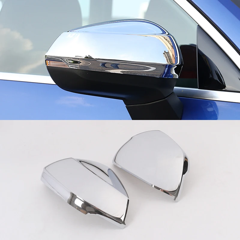 

Fit For Audi Q3 F3 2019 2020 Car Styling ABS Car Rear View Side Door Mirror Sticker Cover Trims 2pcs Auto Accessories