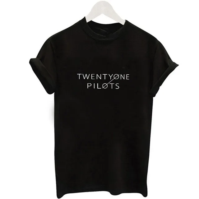 Новое поступление футболка с логотипом twenty one pilots Fangirl Harajuku короткими рукавами