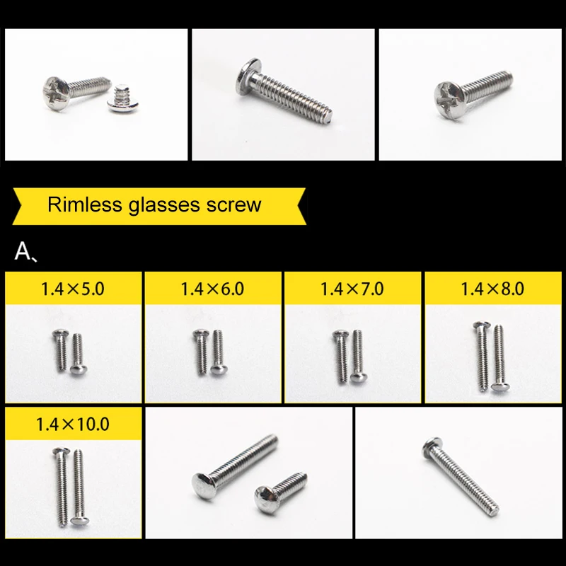

1 Box Glasses Repairing Kit Mini Screwdriver Nose Pads for Watches Laptop Jewellery LAD-sale