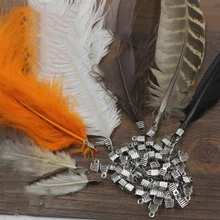 20pcs/pcak clip DIY Dreamcatcher Metal Clip for feather Silvery Clip Handmade Accessories