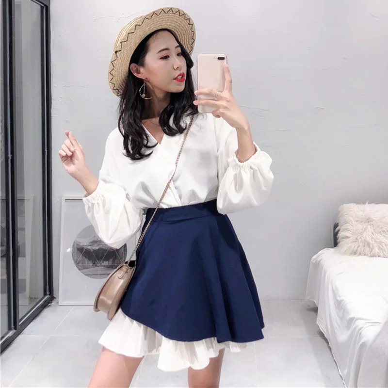 TWOTWINSTYLE платье рубашка с мини юбка комплекты из двух предметов Для женщин Фонари