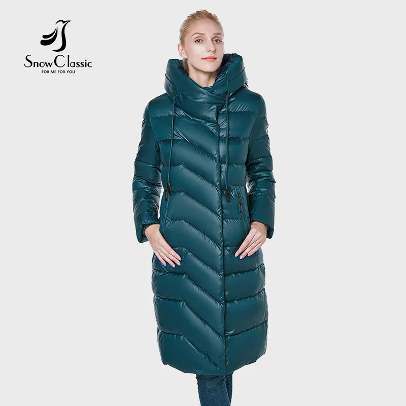 SnowClassic новая куртка Женская camperas mujer abrigo invierno пальто женщин парка Icepeak толстые деталь украшения модный дизайн