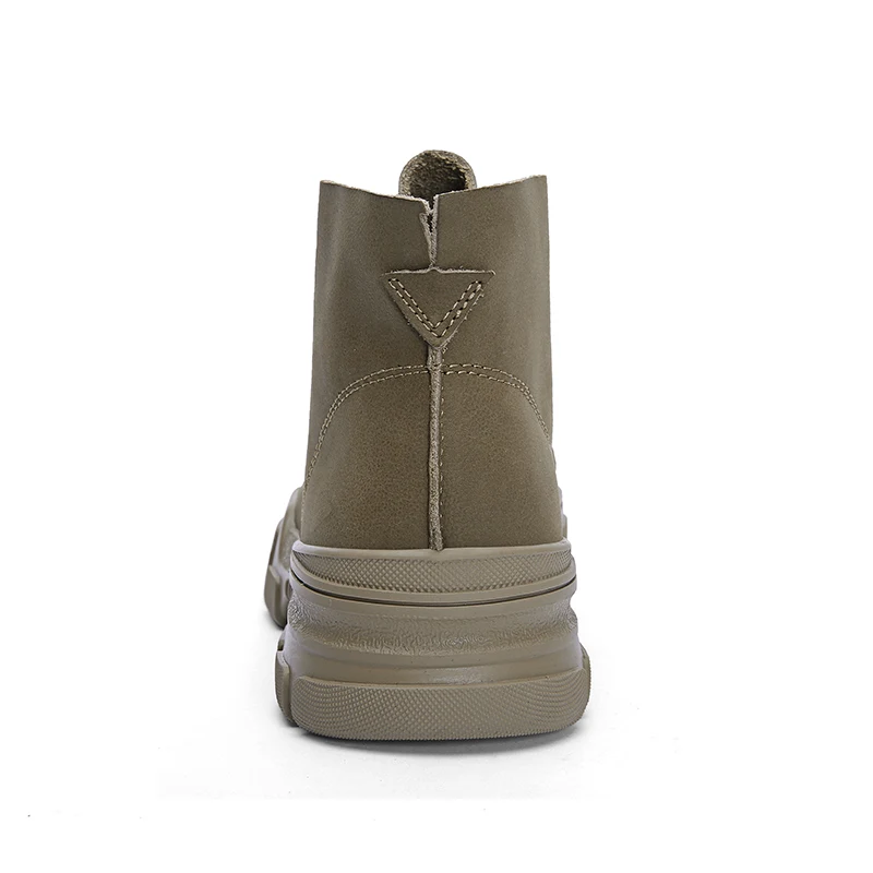 Alta Outono Botas Masculinos Dos De khaki Clax Casuais Couro Homens Grande Tamanho Primavera Bota Genuíno Sapatos Sapato Black qB7nRHwE