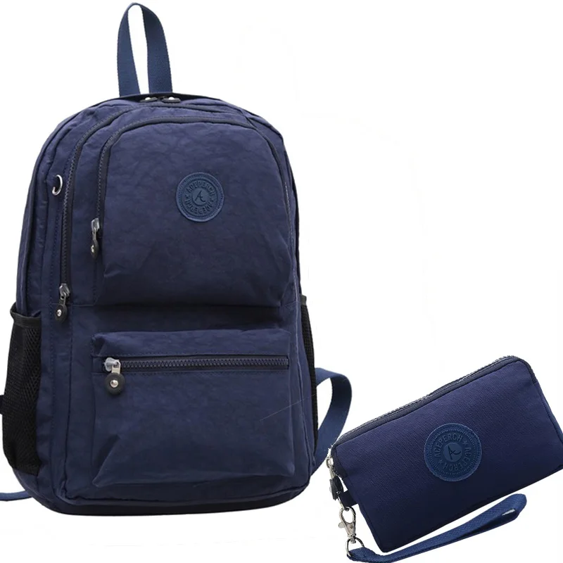 ACEPERCH, школьный рюкзак для девочки-подростка, водонепроницаемый, Bolsos Mochila Feminina Mujer, Женская одноцветная дорожная сумка для ноутбука - Цвет: 10