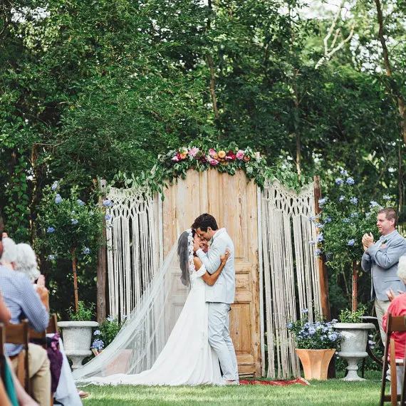 

Macrame Wedding arch bohemian photo Backdrop custom Curtain Boho chic beach wedding outdoor party macrame wall hanging s
