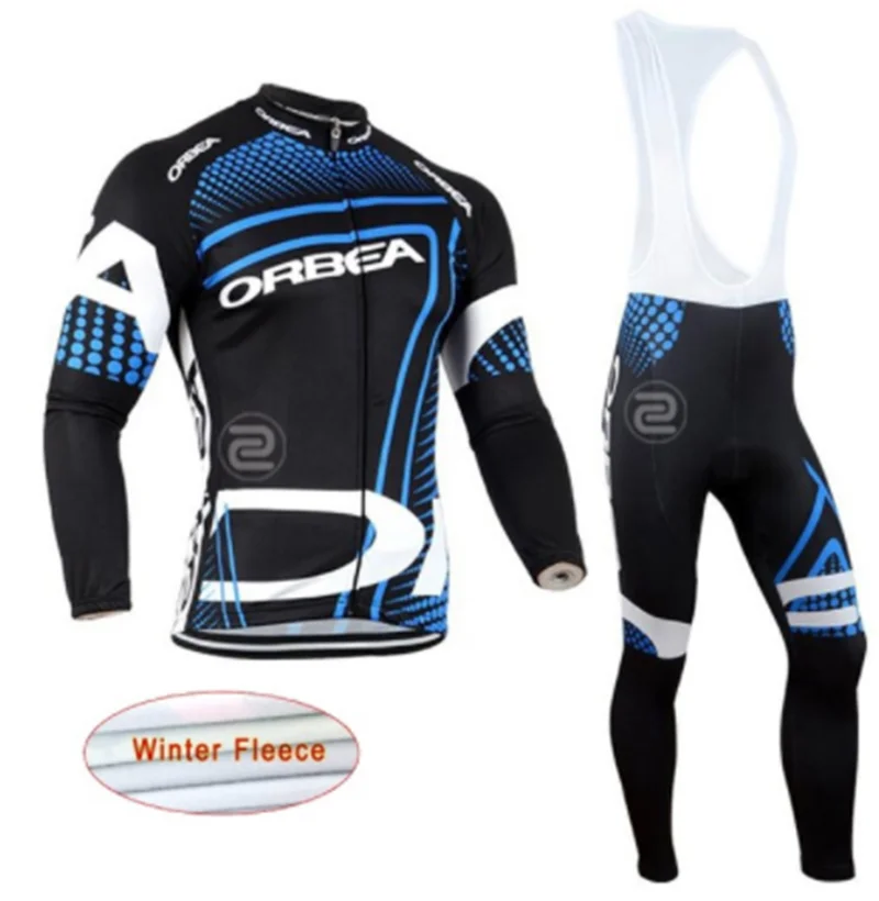 

Orbea 2018 Cycling Jerseys Cycling Set Winter Thermal Fleece Long Sleeves Racing MTB Suit Maillot Bike Clothing Ropa Ciclismo