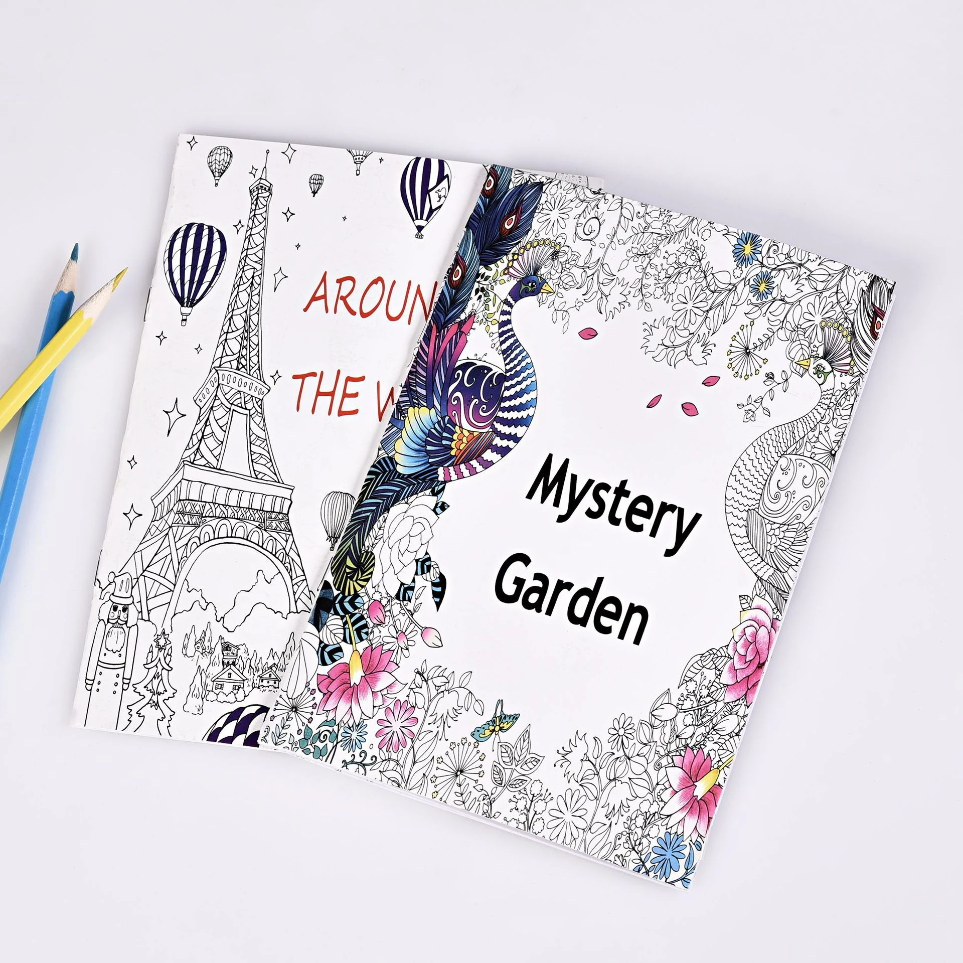 Download 16 Pages Mystery Garden And Around The World Coloring Book Kids Adult English Edition Drawing Book 21 14cm Card Holder Aliexpress