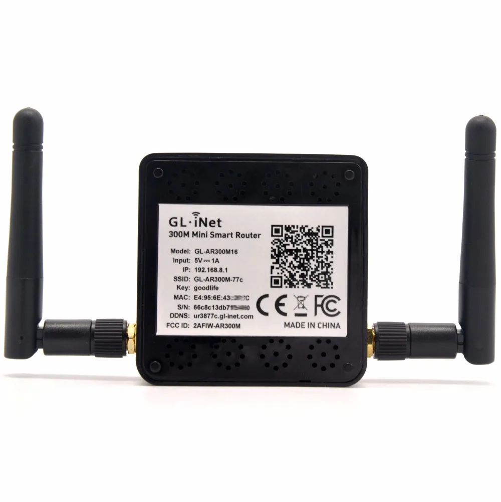 GL-iNet GL-AR300M16 QCA9531 802.11n 300 Мбит/с OPENWRT беспроводной мини Wi-Fi маршрутизатор openvpn-путешествия маршрутизатор с двумя внешними антеннами