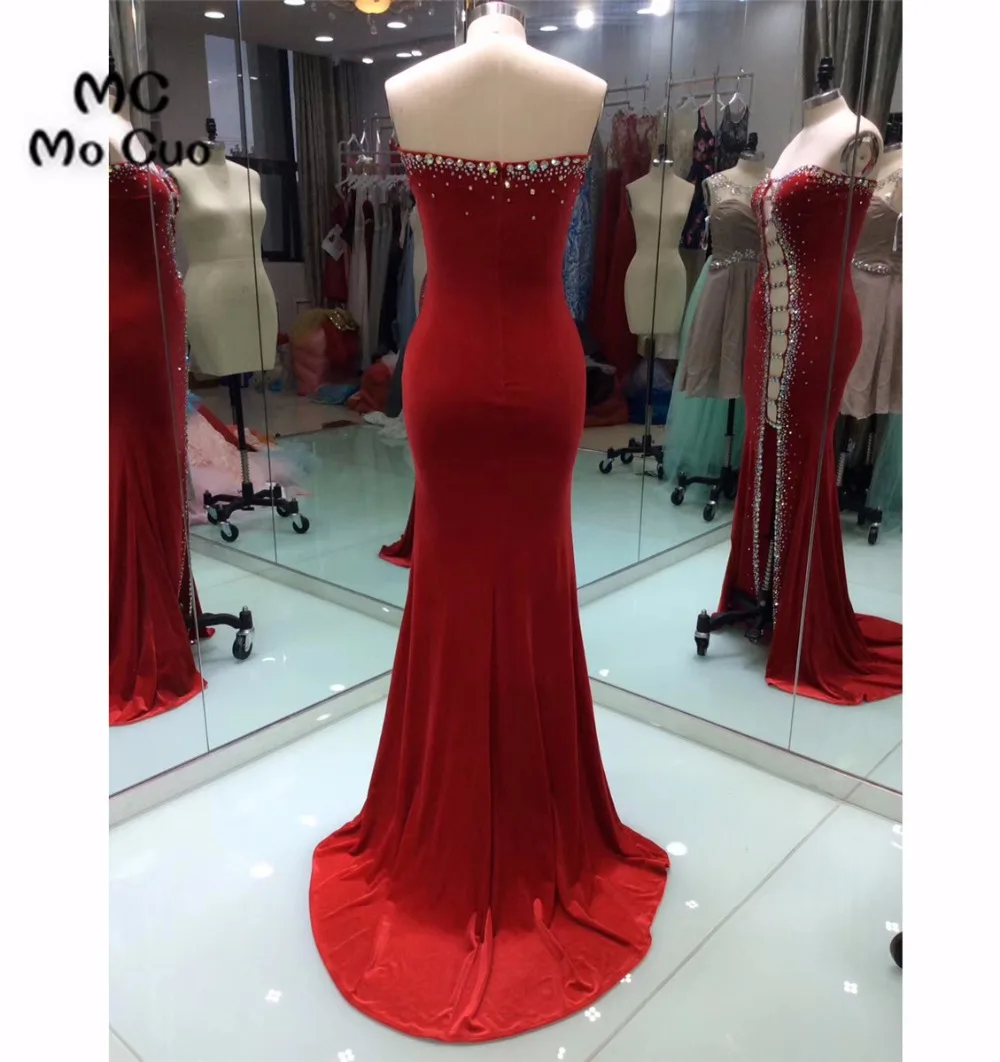 2018 г. пикантные Русалка Выпускные платья для подростков Милая Vestidos De Fiesta Кристаллы бисером вручную Формальное вечернее платье