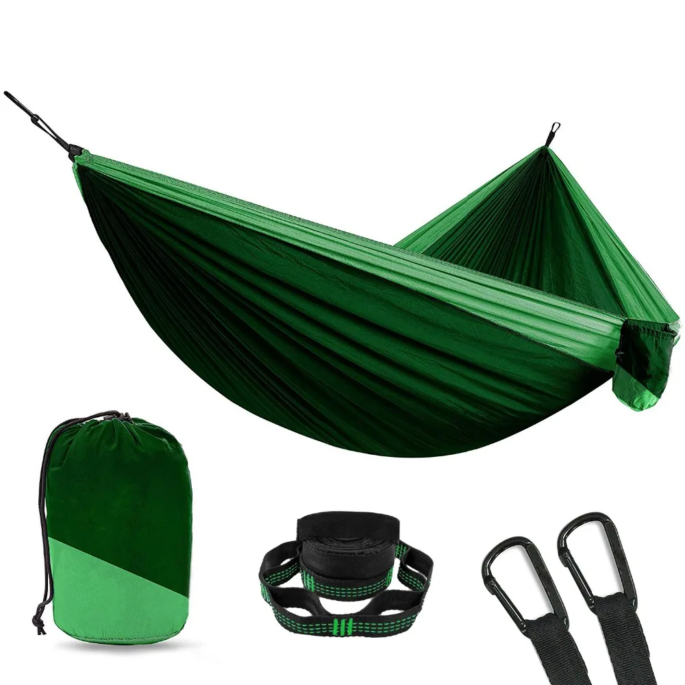 

12 Color Nylon Parachute Camping Hammock Survival Garden Swing Leisure Travel Portable Outdoor Furniture Hanging Sleeping Bed