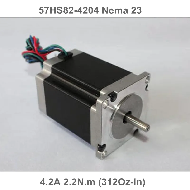 3pcs Nema 23 Stepper Motor 4.2A 2.2N.m 57x82mm 57HS82-4204 nema23 315Oz-in CNC Router Engraving milling machine 3D printer 3pcs Nema 23 Stepper Motor 4.2A 2.2N.m 57x82mm 57HS82-4204 nema23 315Oz-in CNC Router Engraving milling machine 3D printer