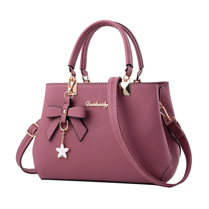 Элегантная женская сумка через плечо дизайнерские роскошные сумки женские сумки сливовый Бант Милая сумка через плечо для женщин# N - Цвет: pink