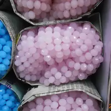 Однотонный розового цвета, 4*6 мм, 50 шт., австрийские граненые стеклянные бусины Rondelle, бусины для изготовления ювелирных изделий