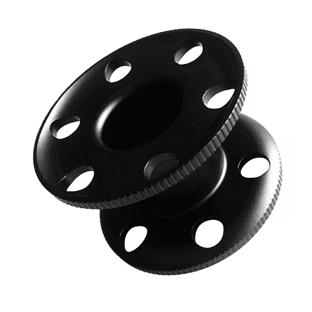 Durable 2 Pcs Lightweight Aluminum Scuba Diving Dive Finger Spool Snorkeling Guide Line Reels for Diving Surfing Bungee Jumping