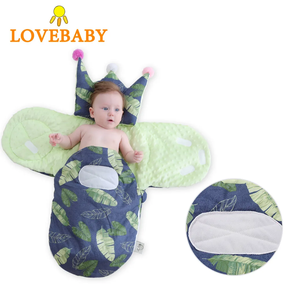

iiilovebaby Warm Baby Newborn Sleeping Bag Soft Cotton Thick Blanket Winter Cartoon Blanket for Kids Sleeping Sack Baby