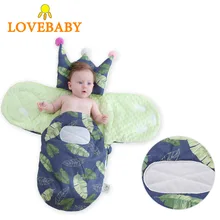 iiilovebaby Warm Baby Newborn Sleeping Bag Soft Cotton Thick Blanket Winter Cartoon Blanket for Kids Sleeping Sack Baby envelop newborn baby sleeping bag autumn winter warm blanket cartoon pattern baby crib pram stroller swaddling soft sleeping bag