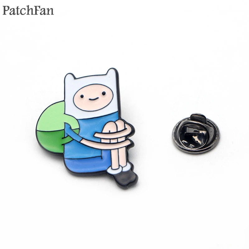 A0472 Patchfan Adventure Time модные популярные забавные очаровательные милые Мультяшные булавки для детей, мужчин, женщин, броши, аксессуары для одежды, ювелирные изделия, значки