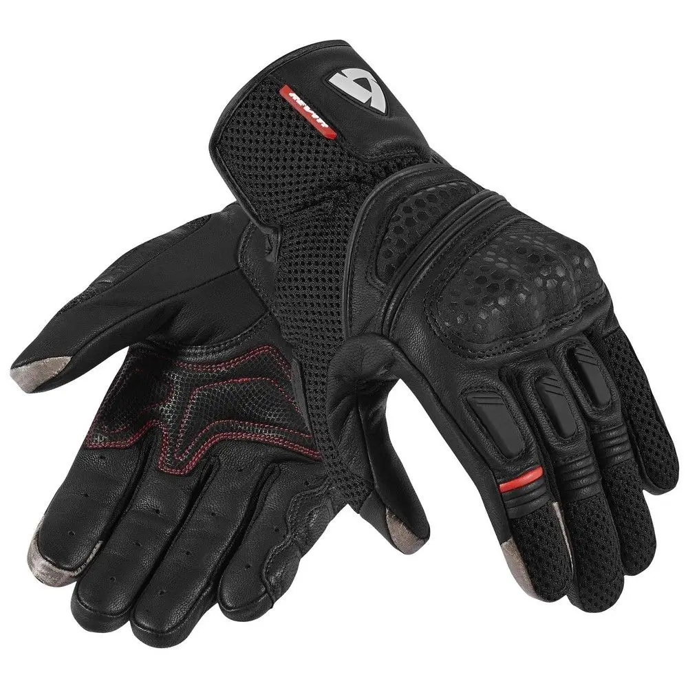 

NEW 2019 REVIT Dirt 2 Mens Leather Gloves Black Genuine Leather Gloves Motorcycle Downhill Cycling Riding Racing Gloves