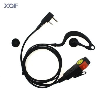 

Handheld Radio Earpiece Dual PTT Headset Ear Hanging Headphone For Walkie Talkie Kenwood Puxing Baofeng Ham Radio