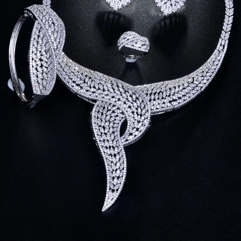  Be 8 2018 AAA CZ ensemble de bijoux africains Dubai ensembles de bijoux pour les femmes ensemble de