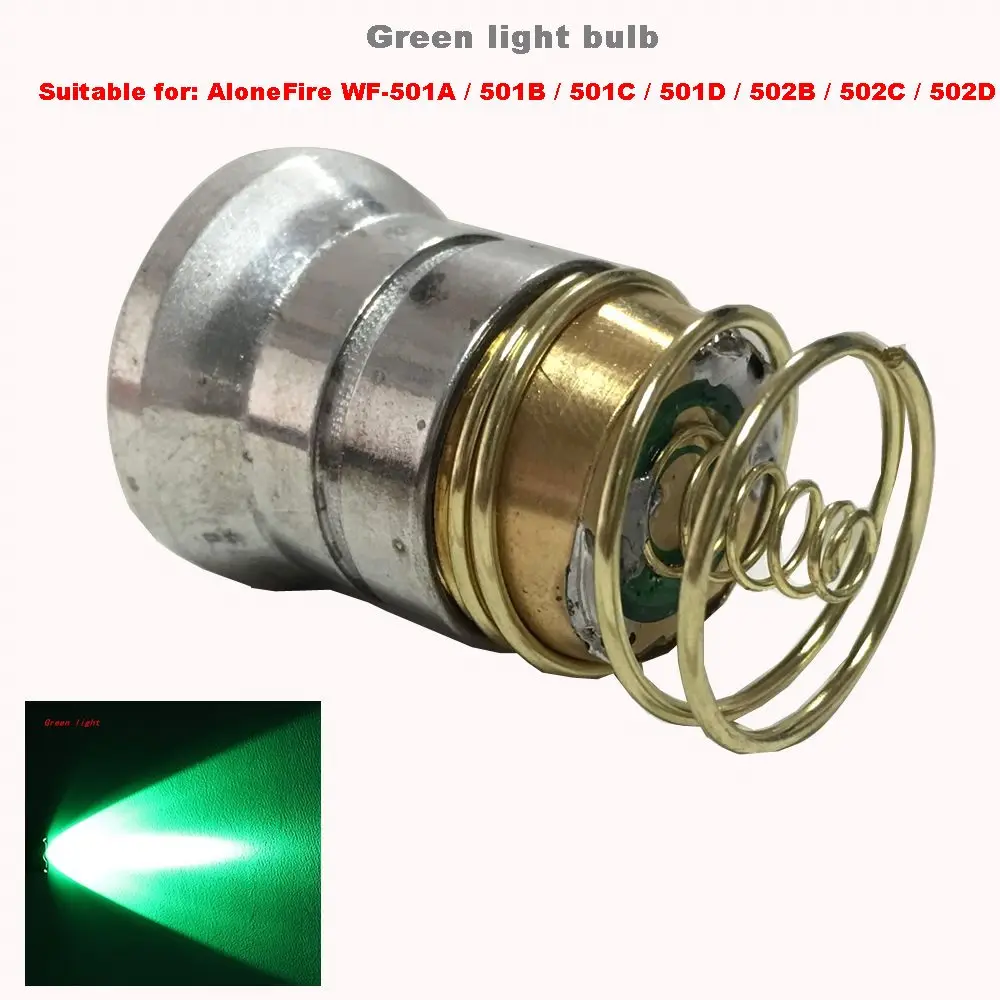 Green light bulb