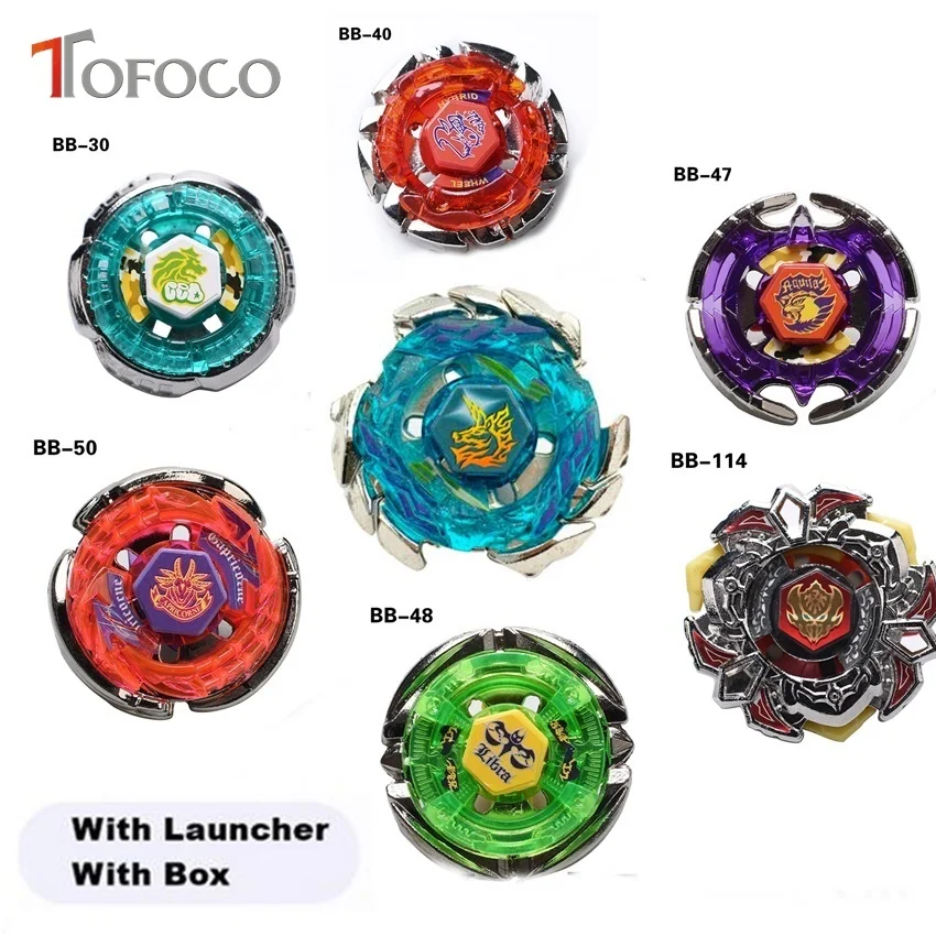 TOFOCO 7 Types Movie Anime Spinning Top Fight 4D Metal Fusion Toupie