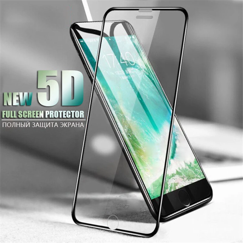 

5D Screen Glass For iphone X XS XR XSMAXProtector Soft Touch Double Hard For iphone 7 8 Plus For iphone 6 6s Tempered Glass