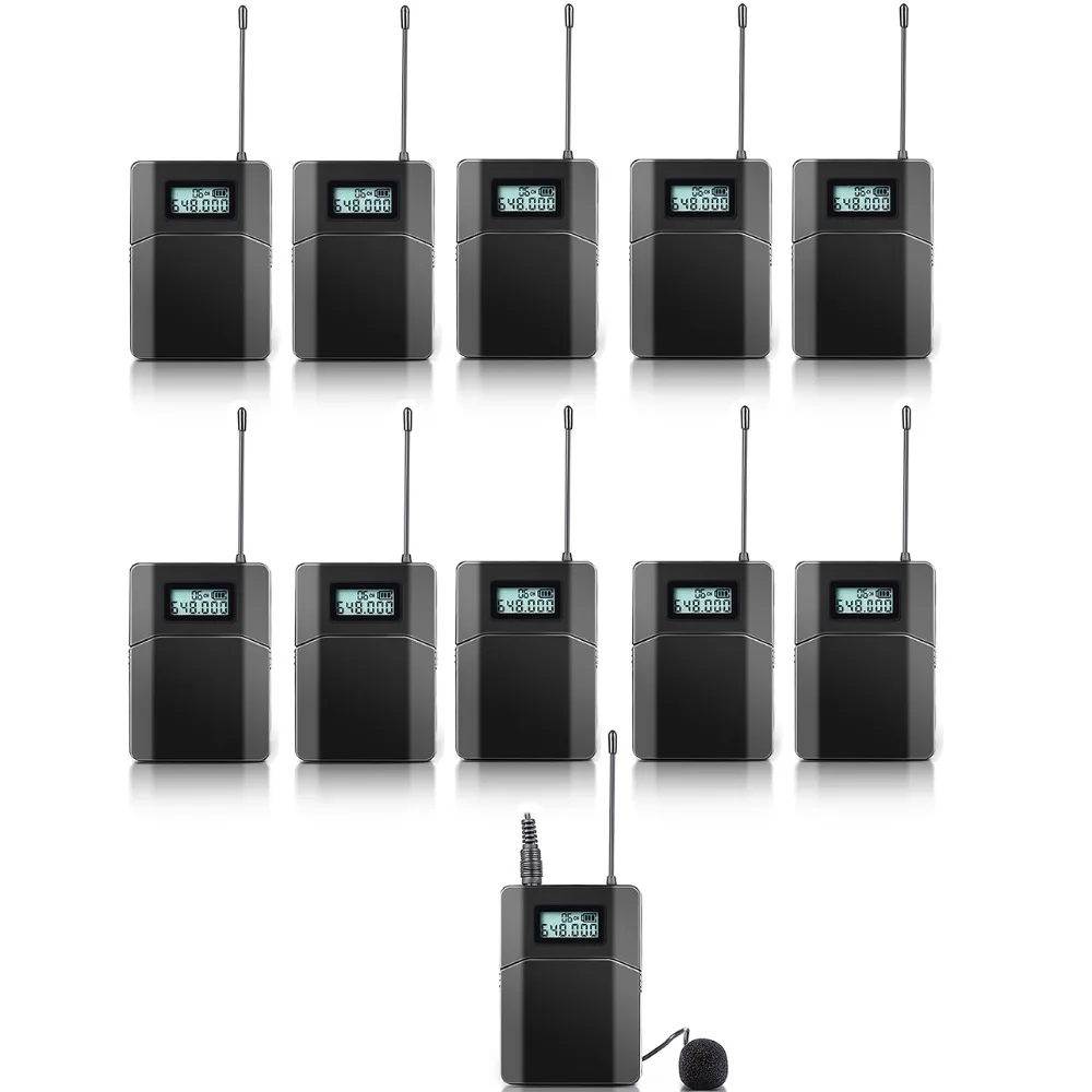 100m RF stereo Wireless Microphone For Tour Guide