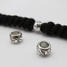 10 шт-20 шт тибетские серебряные волосы оплетка dread дредлок бусины около 6,2 мм Внутреннее отверстие