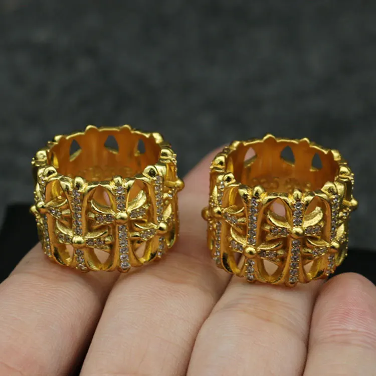 

Retro Accessories Sterling Silver Rings Men And Women Tombstone Cross Ring Female Index Finger