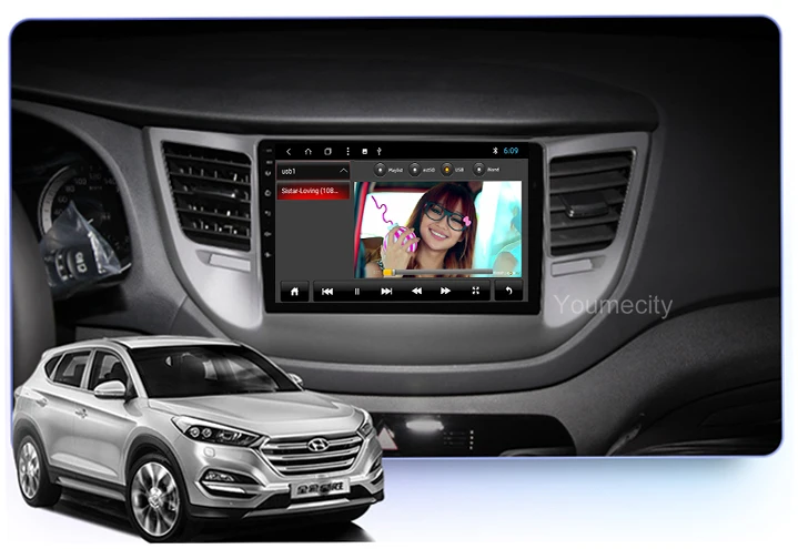 Excellent Youmecity!Octa Core Android 8.1 Car Dvd Gps Player For Hyundai Tucson/IX35 2016 2017 Car Radio Video Stereo Audio Navigation 1
