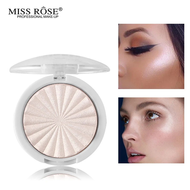 Miss Rose Face набор румян для макияжа Блеск хайлайтер палитра Золотой Шиммер база-хайлайтер осветитель составлять Контур бронзатор