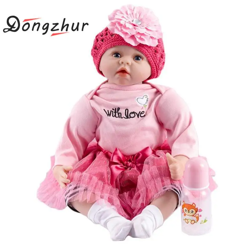 

Pink Baby Sleeping Dolls Silicone Reborn Doll Baby Girl Boy Shower Dolls Early Education Dolls Princess Birthday Gift Kid's Toys