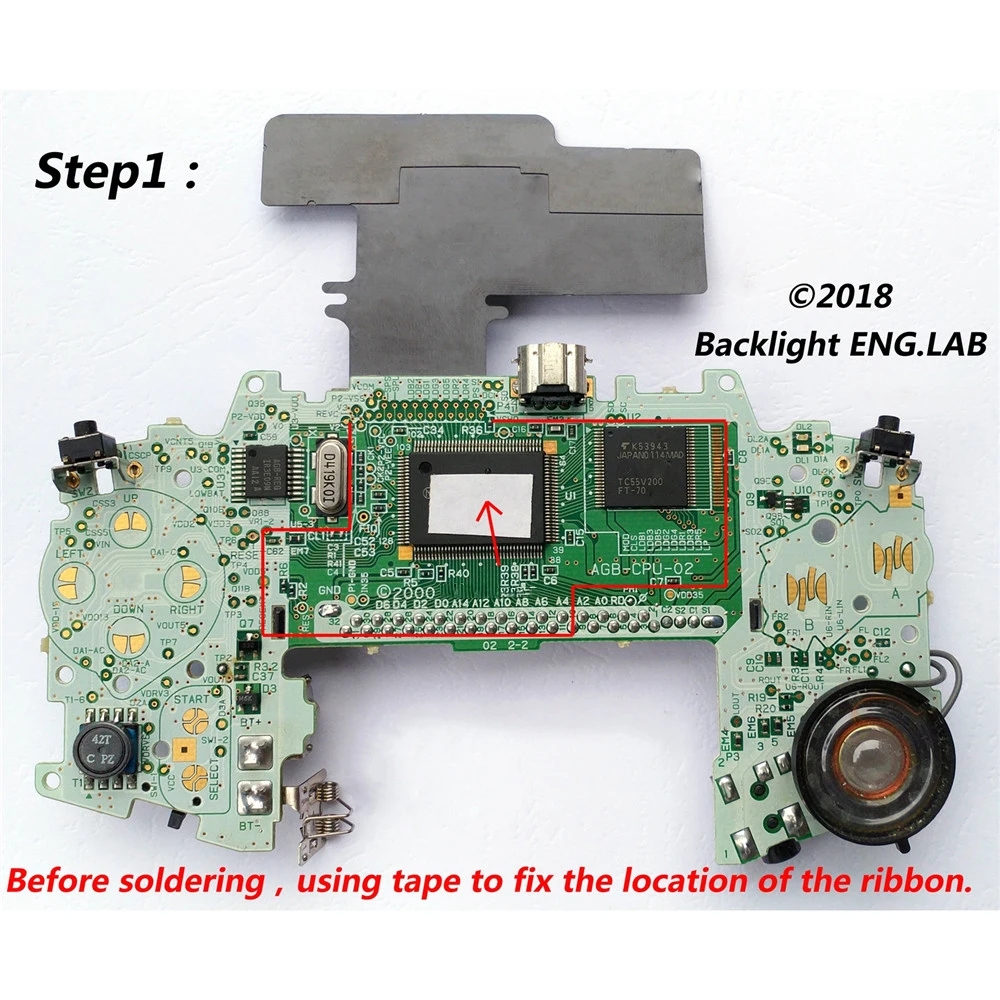 For GBA Backlight Screen 2018 Stepless Dimming Plate Free Pleating Adapter LCD Backlight Kit Game Console Accessory For GBA Backlight Screen 2018 Stepless Dimming Plate Free Pleating Adapter LCD Backlight Kit Game Console Accessory