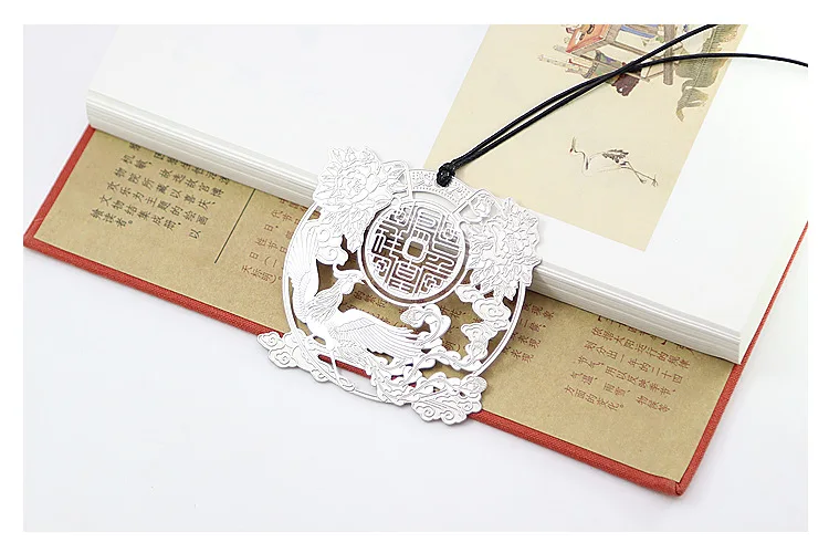 1 шт. металлический классический китайский стиль Феникс Chengxiang Yuyue Longmen культура креативный изысканный зарубежные дела Подарочная Закладка
