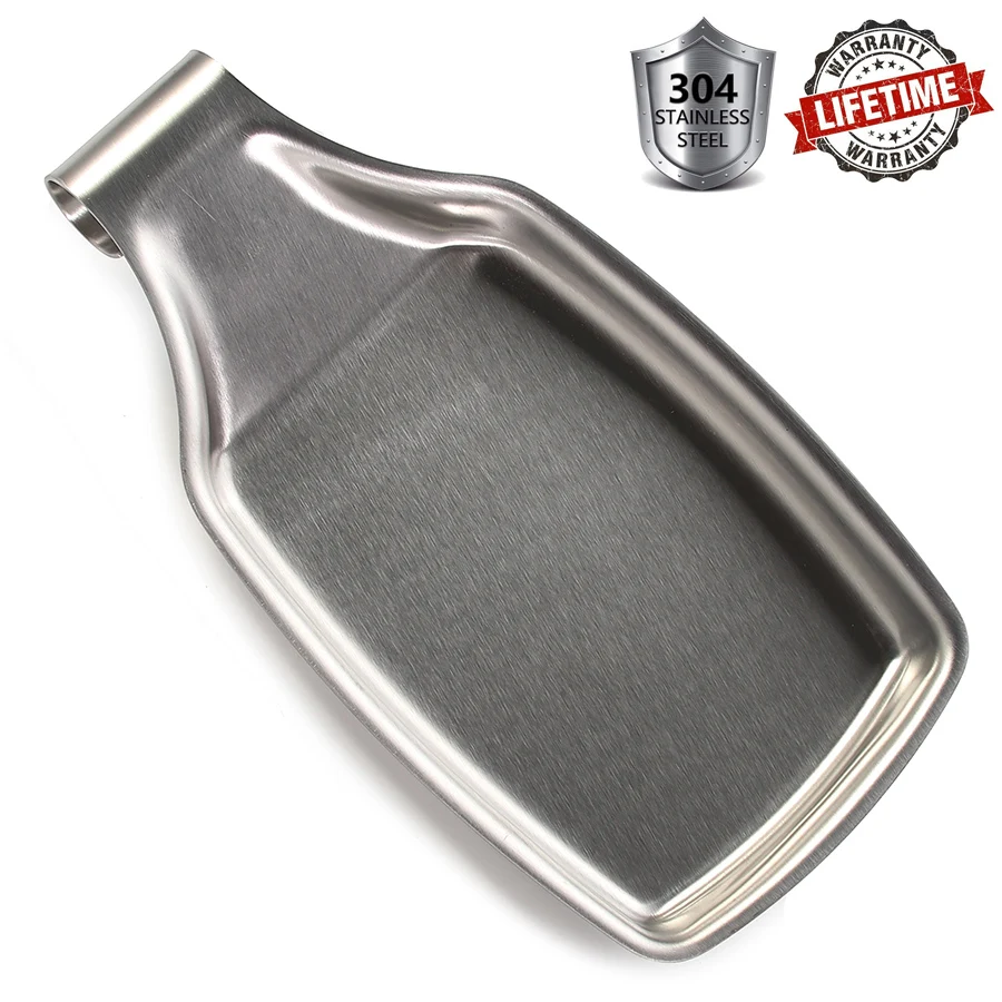 

304 Stainless Steel Spoon Rest, 8.2 inch by 4.2 inch by Leeseph