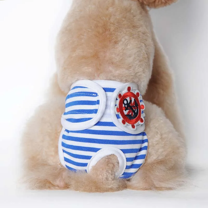 New Puppy Pet Dog Striped Pants Cotton Underwear Short Trousers