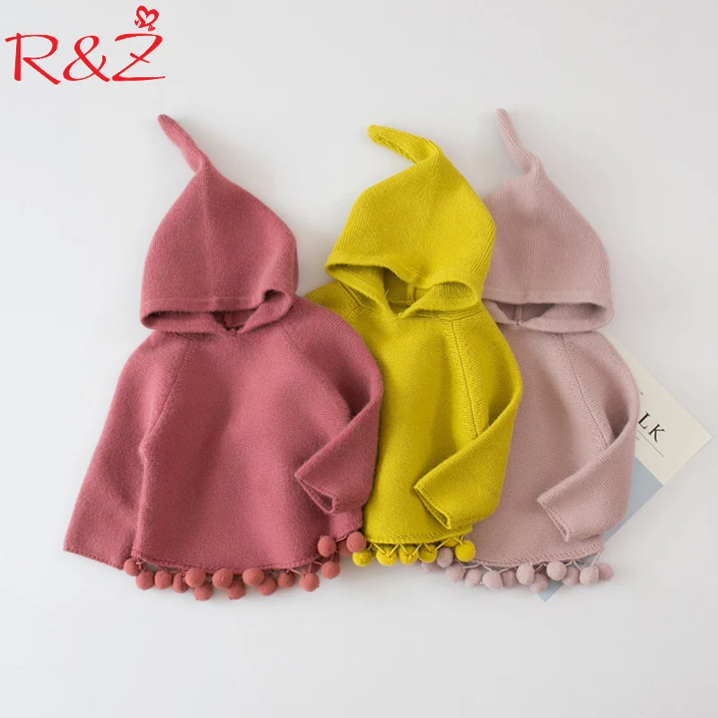Детский вязаный свитер с капюшоном R & Z Осень зима 2019|kids knitwear|girls knitknitwear kids |
