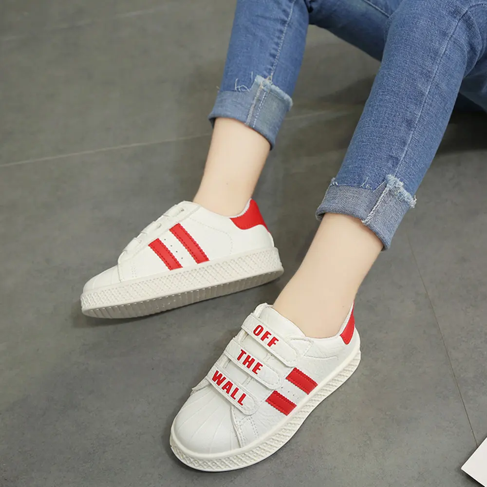 2018 Flat Shoes Spring Autumn Kids Shoes For Girl Children Canvas Shoes Boys Candy Color Kids Sports Casual Shoes  