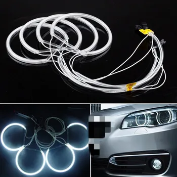 

Anti-UV-Optional Grade CCFL Angel Eyes Headlight Kit 5W White Yellow 131mm Led Halo Rings Angel Eyes 3M Double-Sided Adhesives