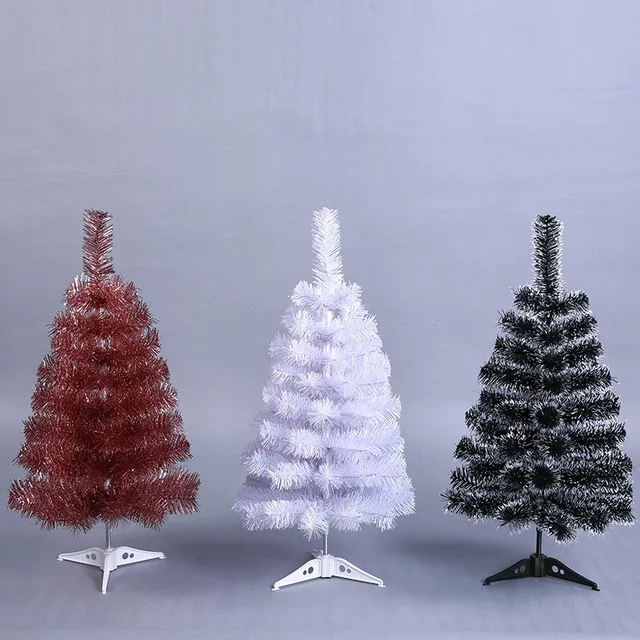Mini Artificial Christmas Tree Small Xmas 60cm New Year Home Mini Artificial Christmas Tree Small Xmas 60cm New Year Home Ornaments Desktop Decorations White Plastic