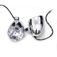 2 PZ 10 MM Vite Chrome Motorcycle ABS Fendinebbia Passando Driving Spot Light Faro DC12V Per Harley Touring Chopper Cruiser